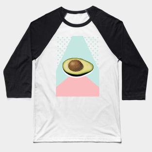 Avocado Trendy Pop Art Retro Funky Vegan Baseball T-Shirt